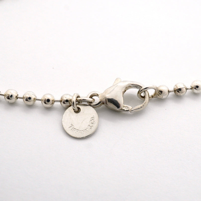 【6jgb0906-k】ティファニー ネックレス リターントゥ/ハートタグ/ボールチェーン シルバー925【中古】レディース