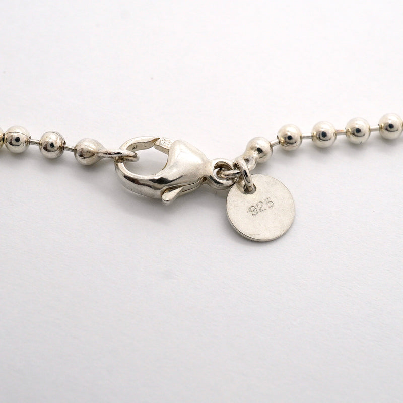 【6jgb0906-k】ティファニー ネックレス リターントゥ/ハートタグ/ボールチェーン シルバー925【中古】レディース
