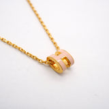 【6jgb0909-k】エルメス ネックレス ミニポップアッシュ GPメッキ ゴールド ピンク【中古】レディース