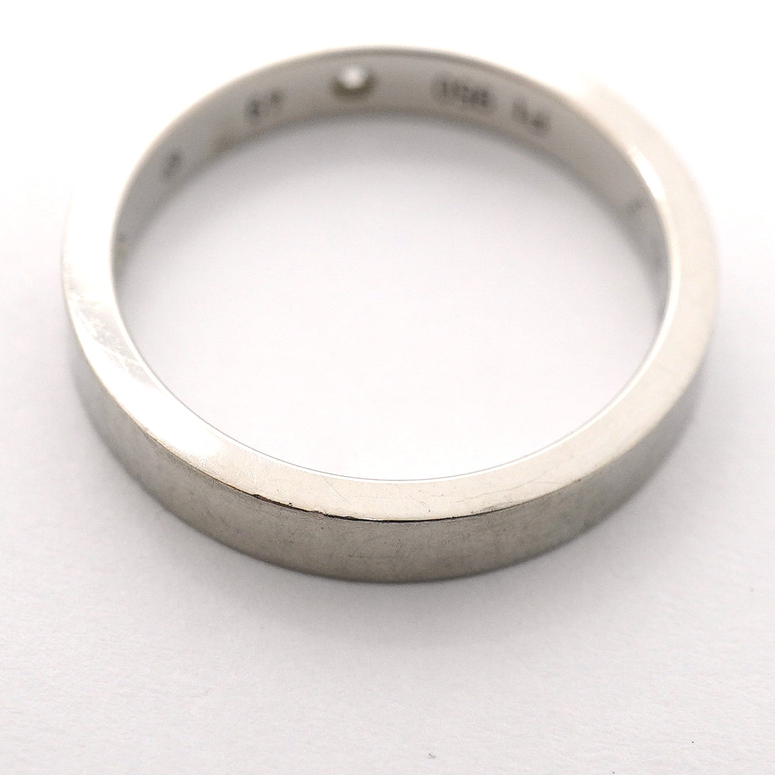 【6jgb0915】カルティエ リング Cドゥ 2PD Pt950 プラチナ ダイヤモンド ＃49【中古】レディース