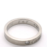 【6jgb0915】カルティエ リング Cドゥ 2PD Pt950 プラチナ ダイヤモンド ＃49【中古】レディース