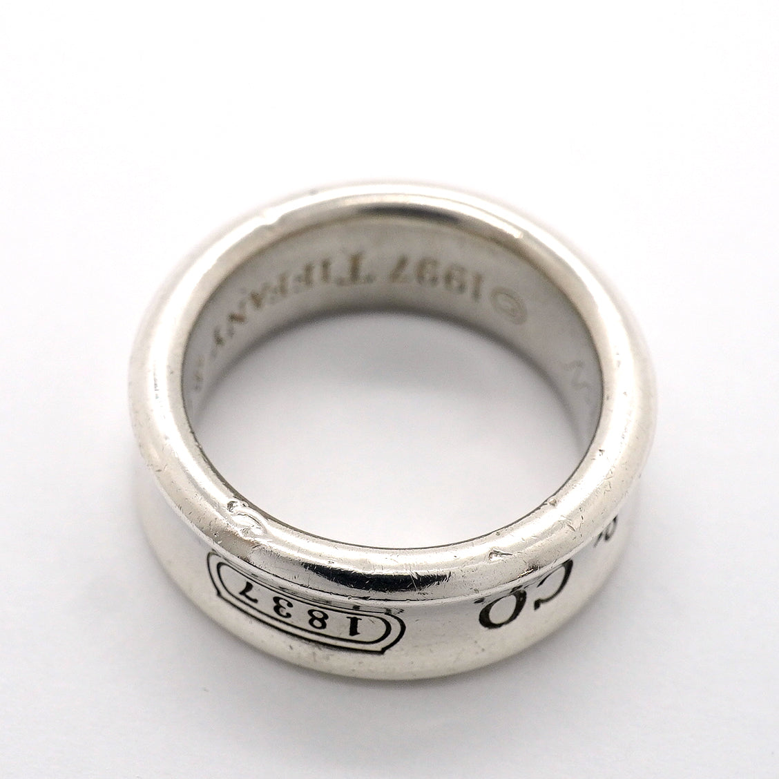 【6jgb0917】ティファニー リング ナロー シルバー925 9.5号【中古】レディース