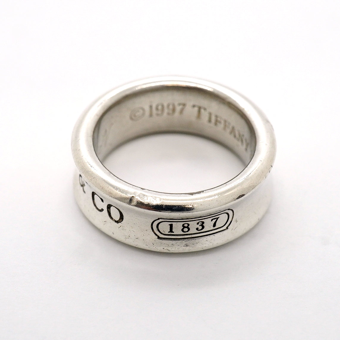【6jgb0917】ティファニー リング ナロー シルバー925 9.5号【中古】レディース