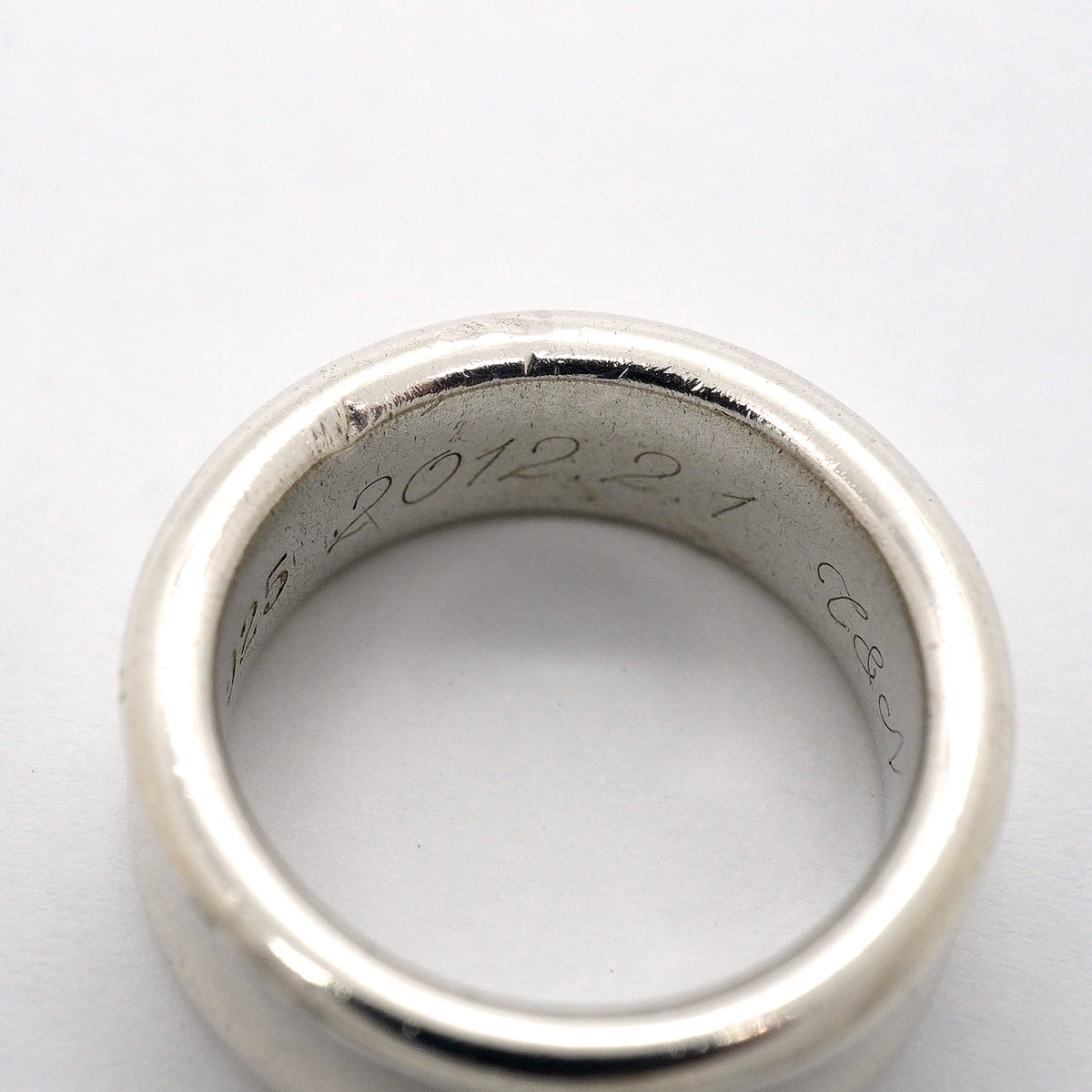 【6jgb0917】ティファニー リング ナロー シルバー925 9.5号【中古】レディース