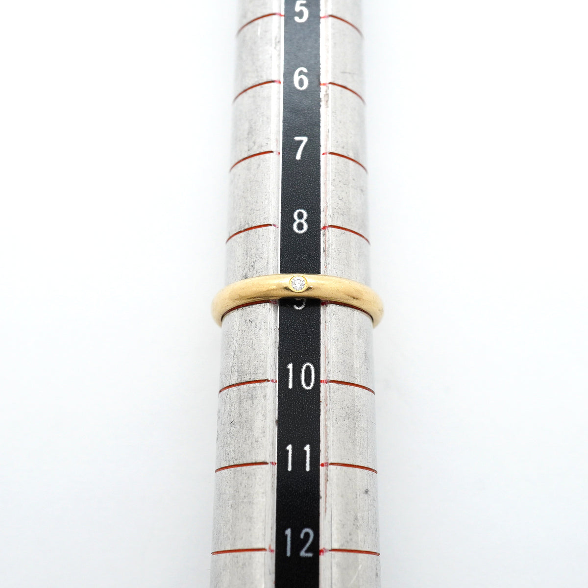 【6jgb0918】カルティエ リング クラシック 1PD K18YG イエローゴールド ダイヤモンド ＃49【中古】レディース
