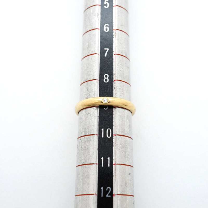 【6jgb0918】カルティエ リング クラシック 1PD K18YG イエローゴールド ダイヤモンド ＃49【中古】レディース