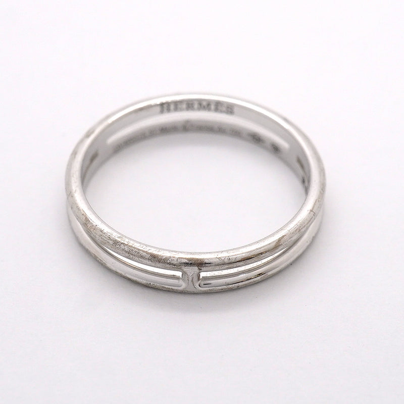 【6jgb0919】エルメス リング アリアンヌ K18WG ホワイトゴールド ＃57【中古】メンズ