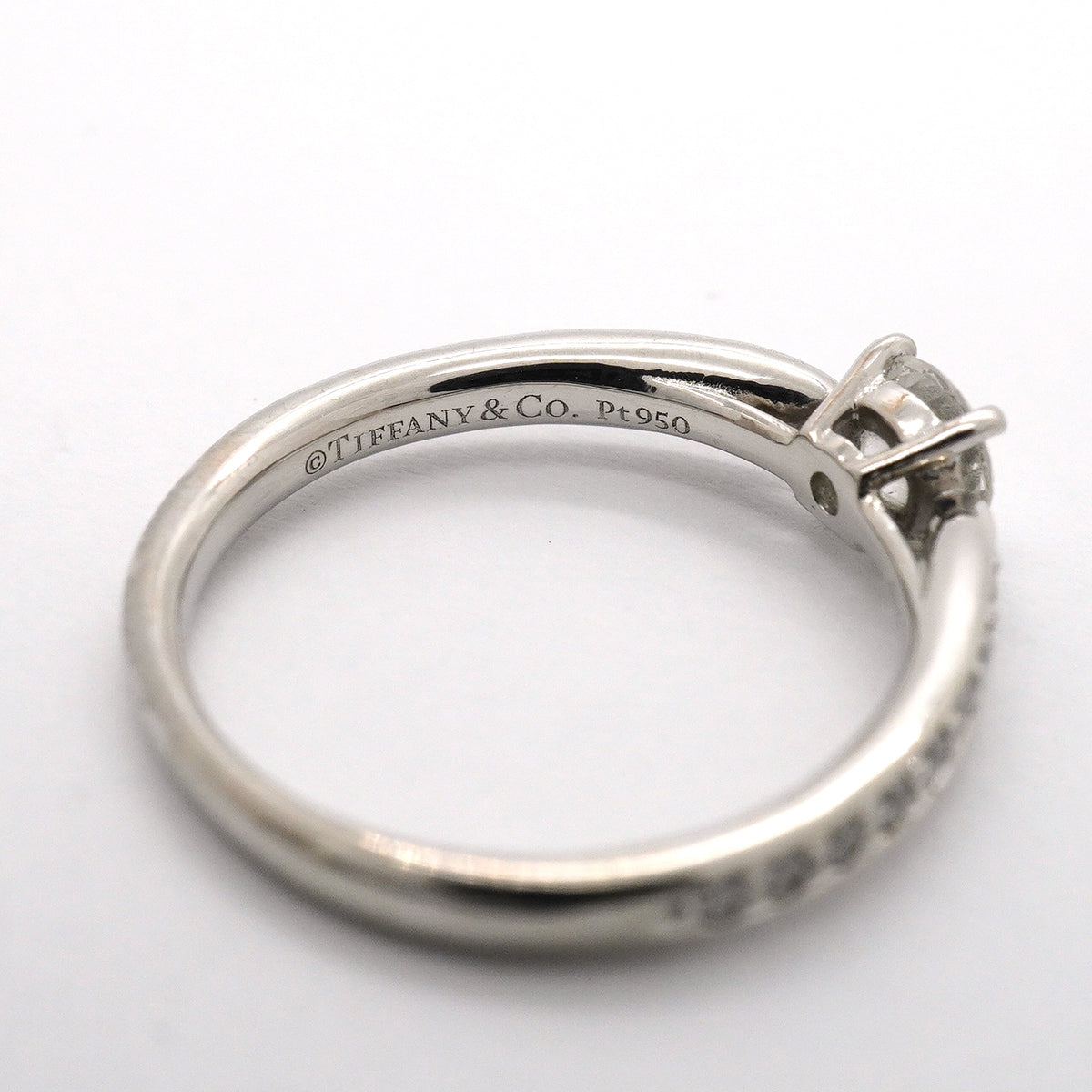 【6jgb0920】ティファニー リング ハーモニー Pt950 プラチナ ダイヤモンド 0.30ct 6.5号【中古】レディース