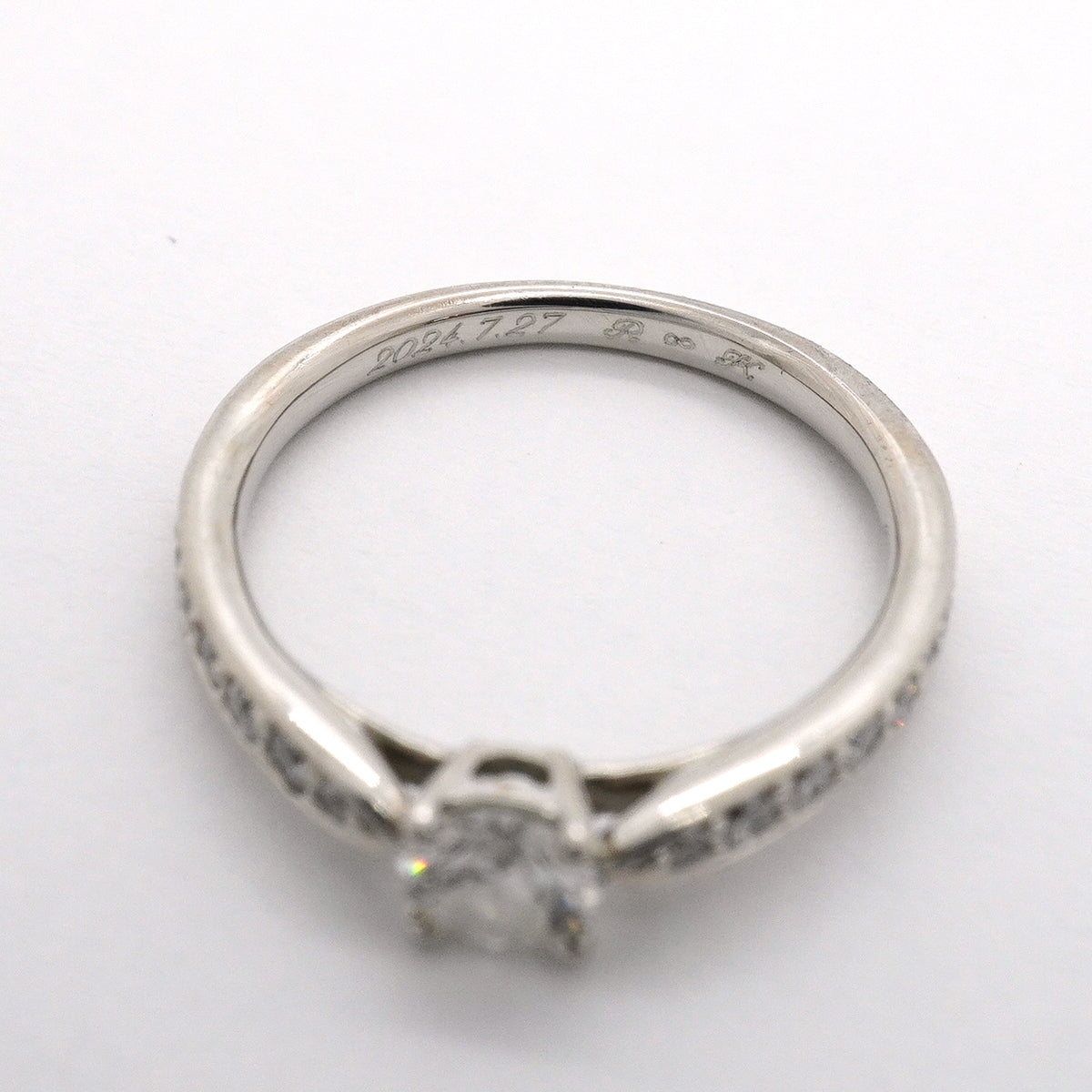 【6jgb0920】ティファニー リング ハーモニー Pt950 プラチナ ダイヤモンド 0.30ct 6.5号【中古】レディース