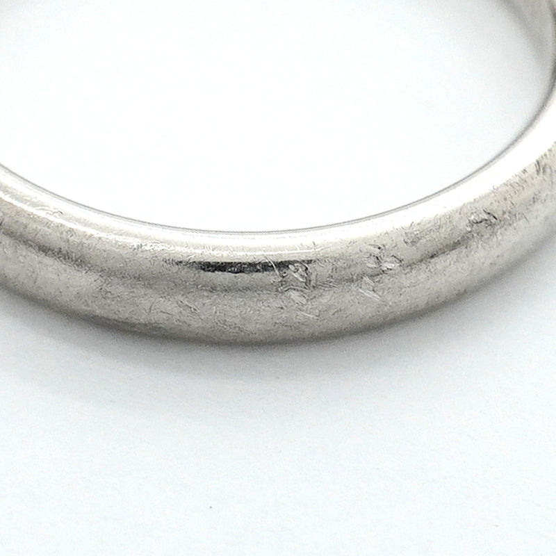 【6jhb0008】ティファニー リング スタッキングバンド 1PD Pt950 プラチナ ダイヤモンド 7.5号【中古】レディース