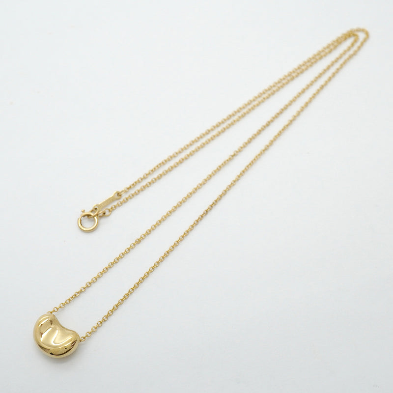 【6jhb0012】ティファニー ネックレス ビーン K18YG イエローゴールド【中古】レディース
