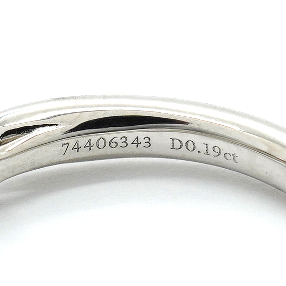【6jhb0014】ティファニー リング ハーモニー Pt950 プラチナ ダイヤモンド 0.19ct 6.5号【中古】レディース