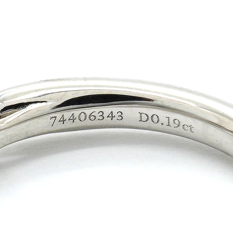 【6jhb0014】ティファニー リング ハーモニー Pt950 プラチナ ダイヤモンド 0.19ct 6.5号【中古】レディース