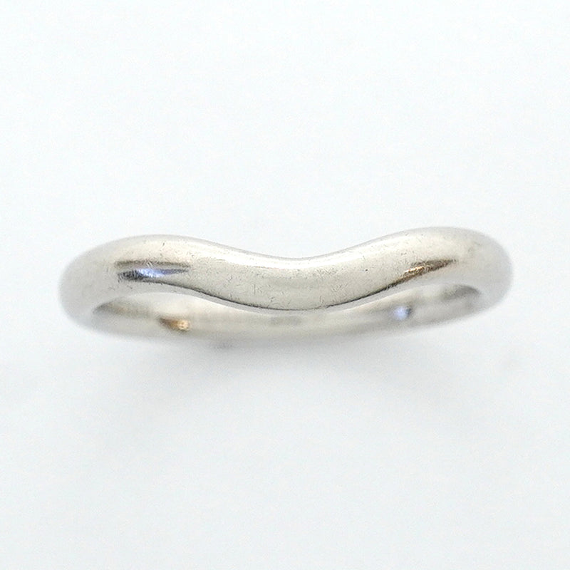 【6jhb0019】ティファニー リング カーブドバンド Pt950 プラチナ 6.5号【中古】レディース