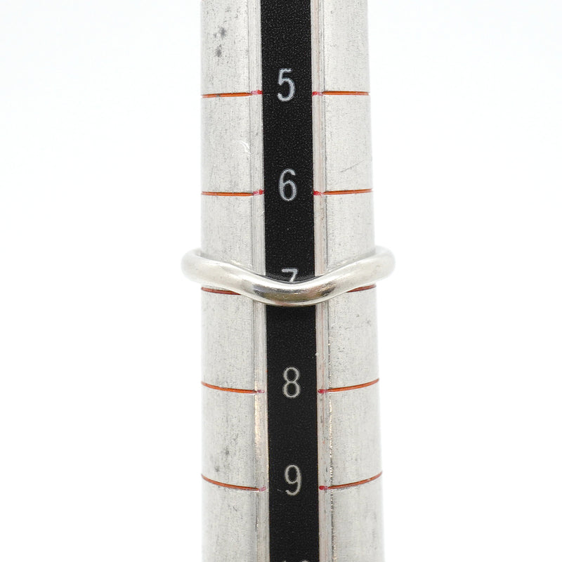 【6jhb0019】ティファニー リング カーブドバンド Pt950 プラチナ 6.5号【中古】レディース