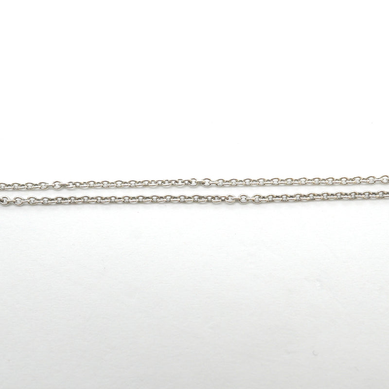 【6jhb0025-k】ティファニー ネックレス ダブルリターントゥハート シルバー925 ブルー【中古】レディース