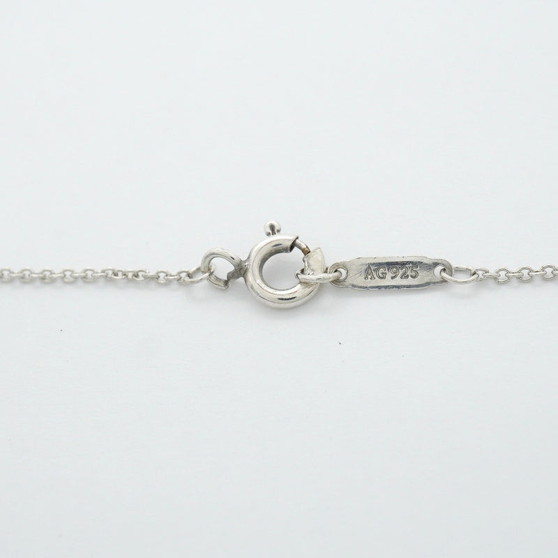 【6jhb0025-k】ティファニー ネックレス ダブルリターントゥハート シルバー925 ブルー【中古】レディース