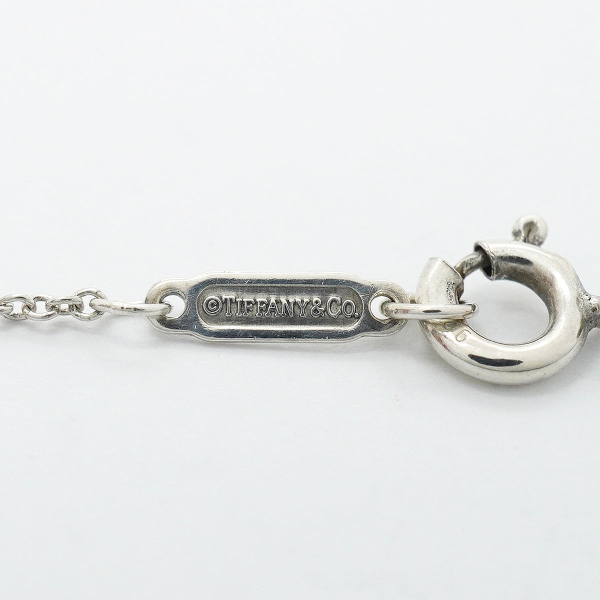 【6jhb0025-k】ティファニー ネックレス ダブルリターントゥハート シルバー925 ブルー【中古】レディース