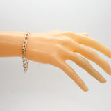 【6jhb0033-k】ティファニー ブレスレット フィガロ/チェーン K18YG イエローゴールド シルバー925【中古】レディース