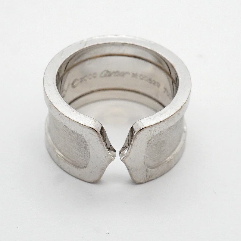 【6jhb0046】カルティエ リング C2 K18WG ホワイトゴールド ＃47【中古】レディース