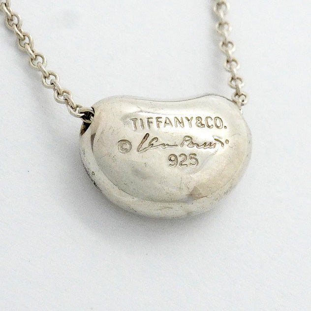 【6jhb0057-k】ティファニー ネックレス ビーン シルバー925【中古】レディース