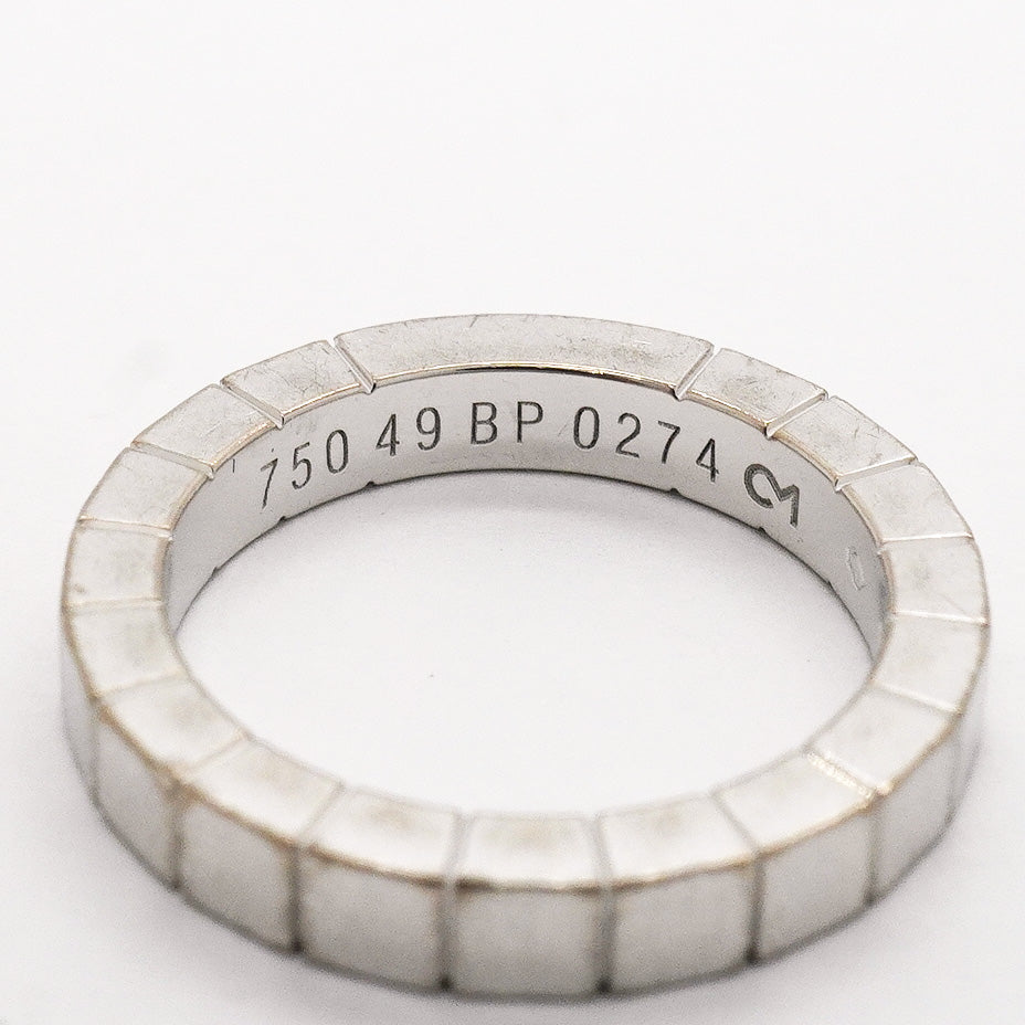【6jhb0061】カルティエ リング ラニエール K18WG ホワイトゴールド ＃49【中古】レディース