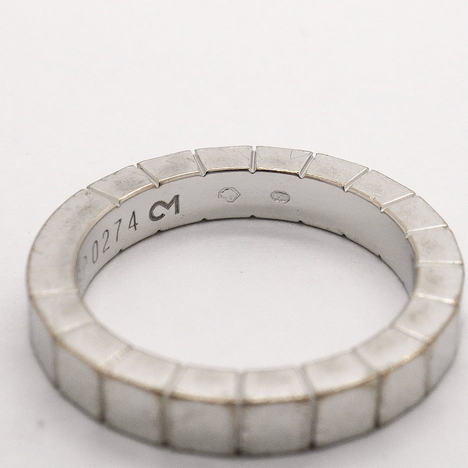 【6jhb0061】カルティエ リング ラニエール K18WG ホワイトゴールド ＃49【中古】レディース
