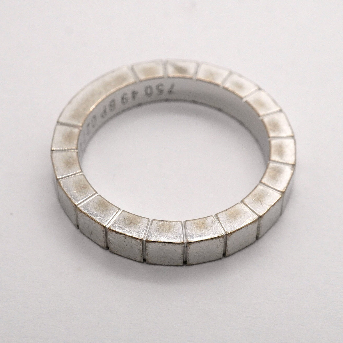 【6jhb0061】カルティエ リング ラニエール K18WG ホワイトゴールド ＃49【中古】レディース