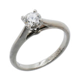 【6jhb0063】カルティエ リング ソリテール 1PD Pt950 プラチナ ダイヤモンド 0.33ct ＃47【中古】レディース