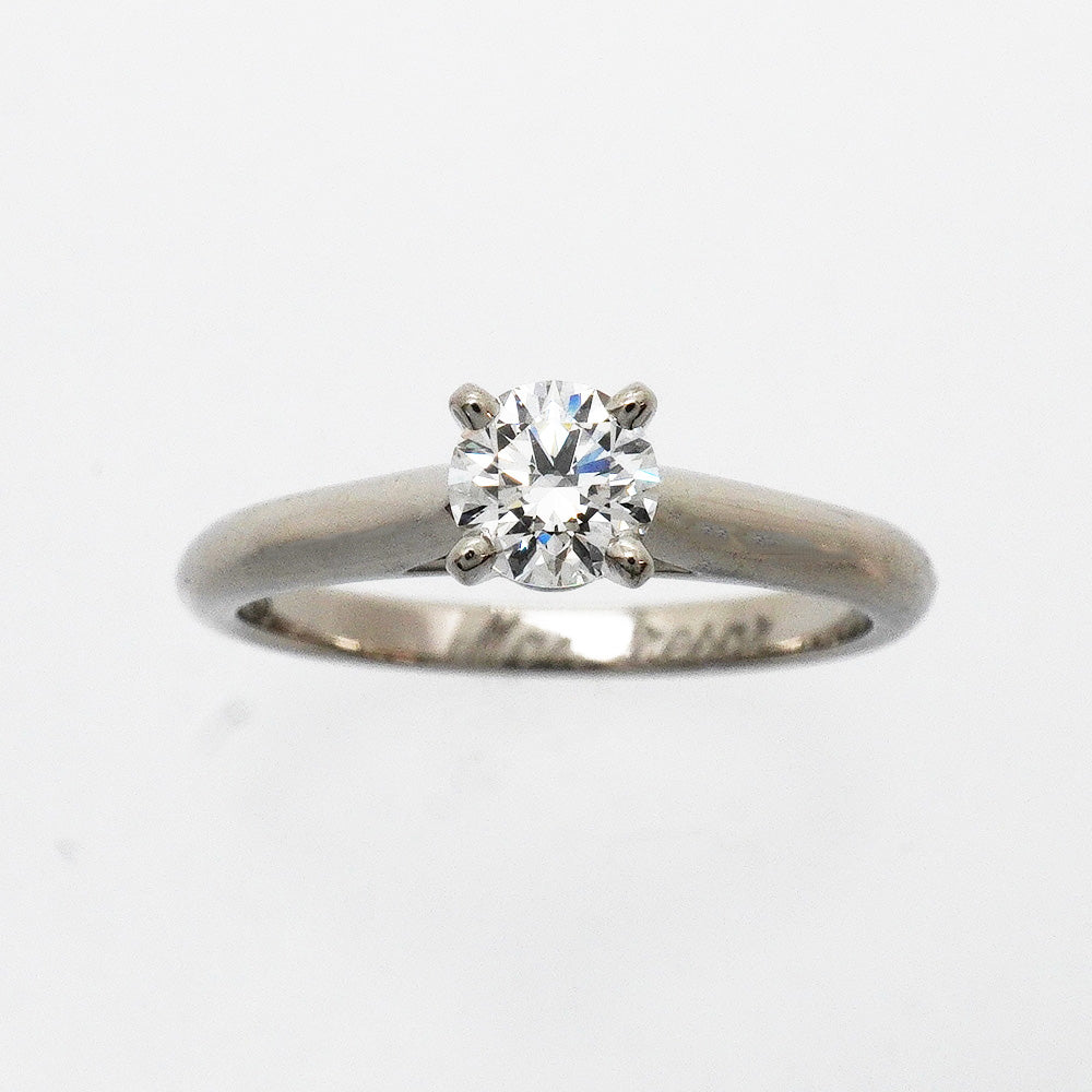 【6jhb0063】カルティエ リング ソリテール 1PD Pt950 プラチナ ダイヤモンド 0.33ct ＃47【中古】レディース