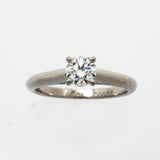 【6jhb0063】カルティエ リング ソリテール 1PD Pt950 プラチナ ダイヤモンド 0.33ct ＃47【中古】レディース