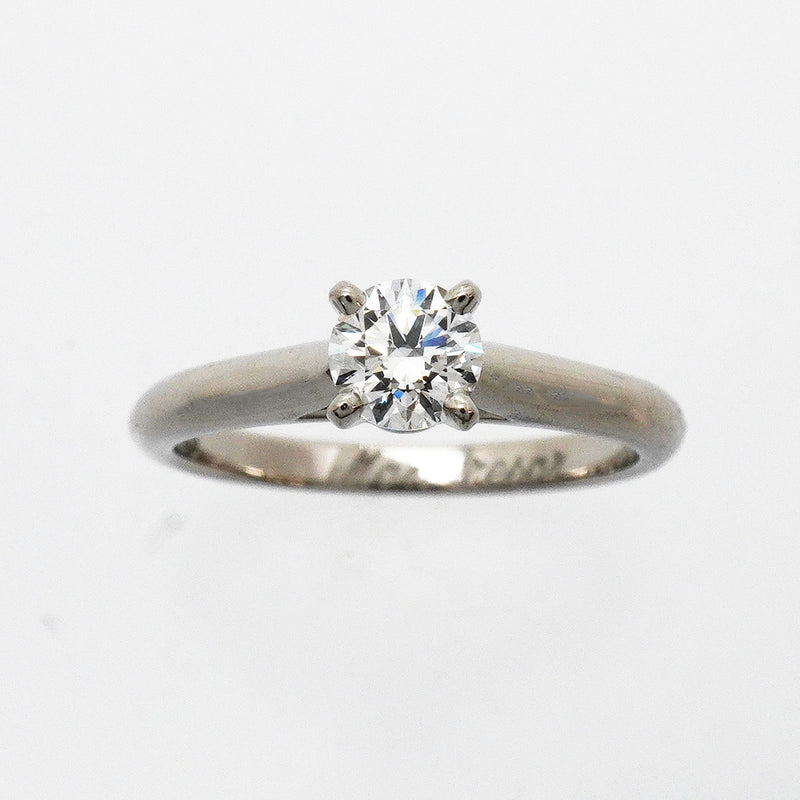 【6jhb0063】カルティエ リング ソリテール 1PD Pt950 プラチナ ダイヤモンド 0.33ct ＃47【中古】レディース
