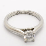 【6jhb0063】カルティエ リング ソリテール 1PD Pt950 プラチナ ダイヤモンド 0.33ct ＃47【中古】レディース