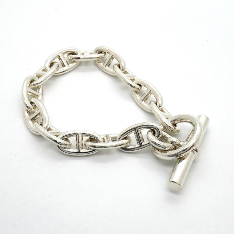 【6jhb0066】エルメス ブレスレット シェーヌダンクル GM 13コマ シルバー925【中古】メンズ レディース ユニセックス
