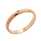 【6jhb0067】カルティエ リング クラシック 1PD K18PG ピンクゴールド ダイヤモンド ＃50【中古】レディース