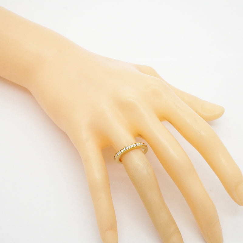 【6jhb0068】ティファニー リング ロック フルダイヤ K18YG イエローゴールド ダイヤモンド 0.36ct 7.5号【中古】レディース
