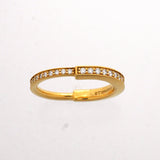 【6jhb0068】ティファニー リング ロック フルダイヤ K18YG イエローゴールド ダイヤモンド 0.36ct 7.5号【中古】レディース
