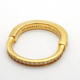 【6jhb0068】ティファニー リング ロック フルダイヤ K18YG イエローゴールド ダイヤモンド 0.36ct 7.5号【中古】レディース