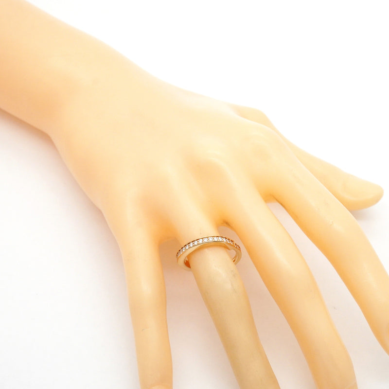 【6jhb0069】ティファニー リング ロック フルダイヤ K18PG ピンクゴールド ダイヤモンド 0.36ct 8号【中古】レディース