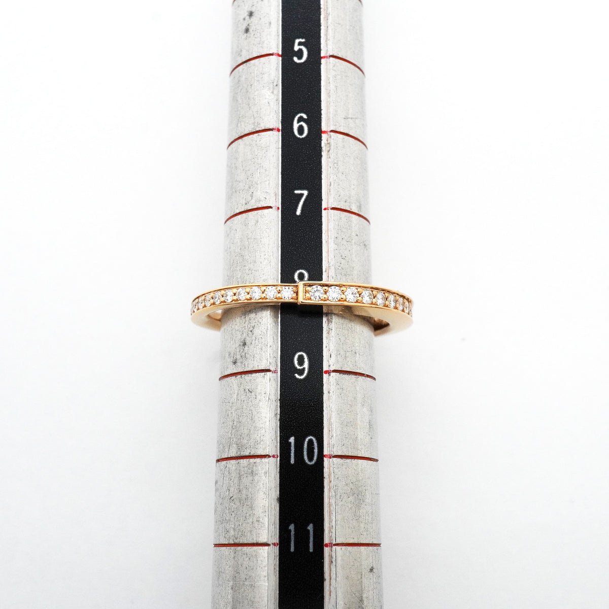 【6jhb0069】ティファニー リング ロック フルダイヤ K18PG ピンクゴールド ダイヤモンド 0.36ct 8号【中古】レディース