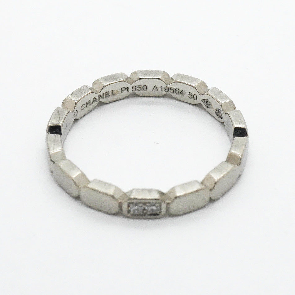 【6jhb0070】シャネル リング プルミエール/プロメス 2PD Pt950 プラチナ ダイヤモンド ＃50【中古】レディース