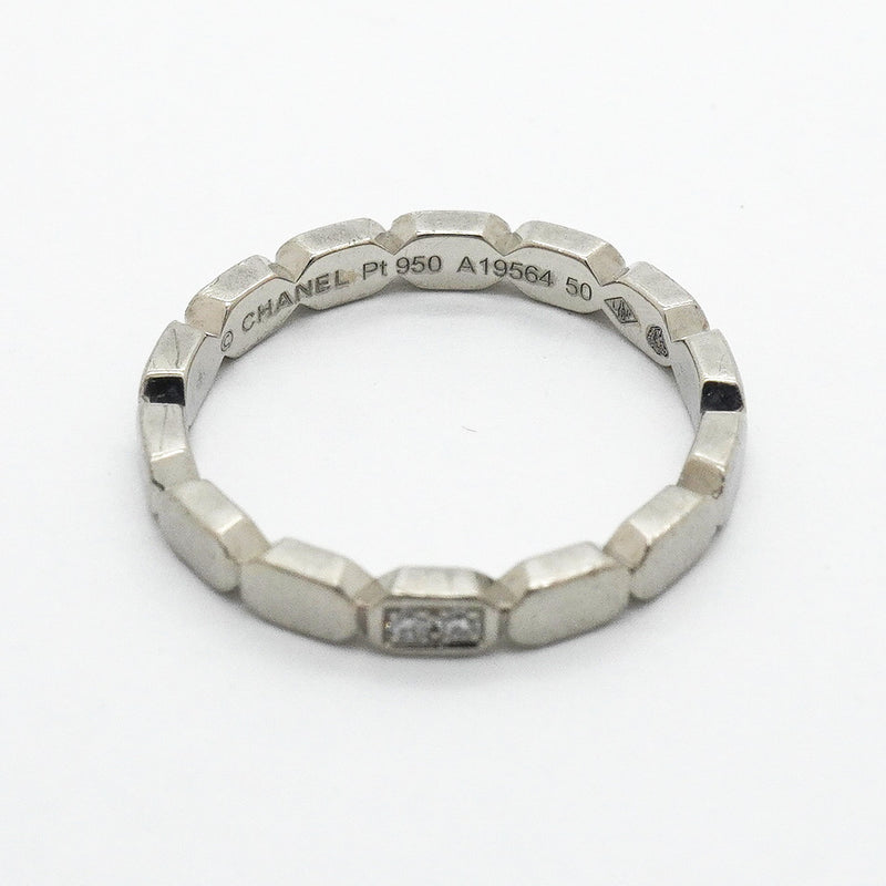 【6jhb0070】シャネル リング プルミエール/プロメス 2PD Pt950 プラチナ ダイヤモンド ＃50【中古】レディース