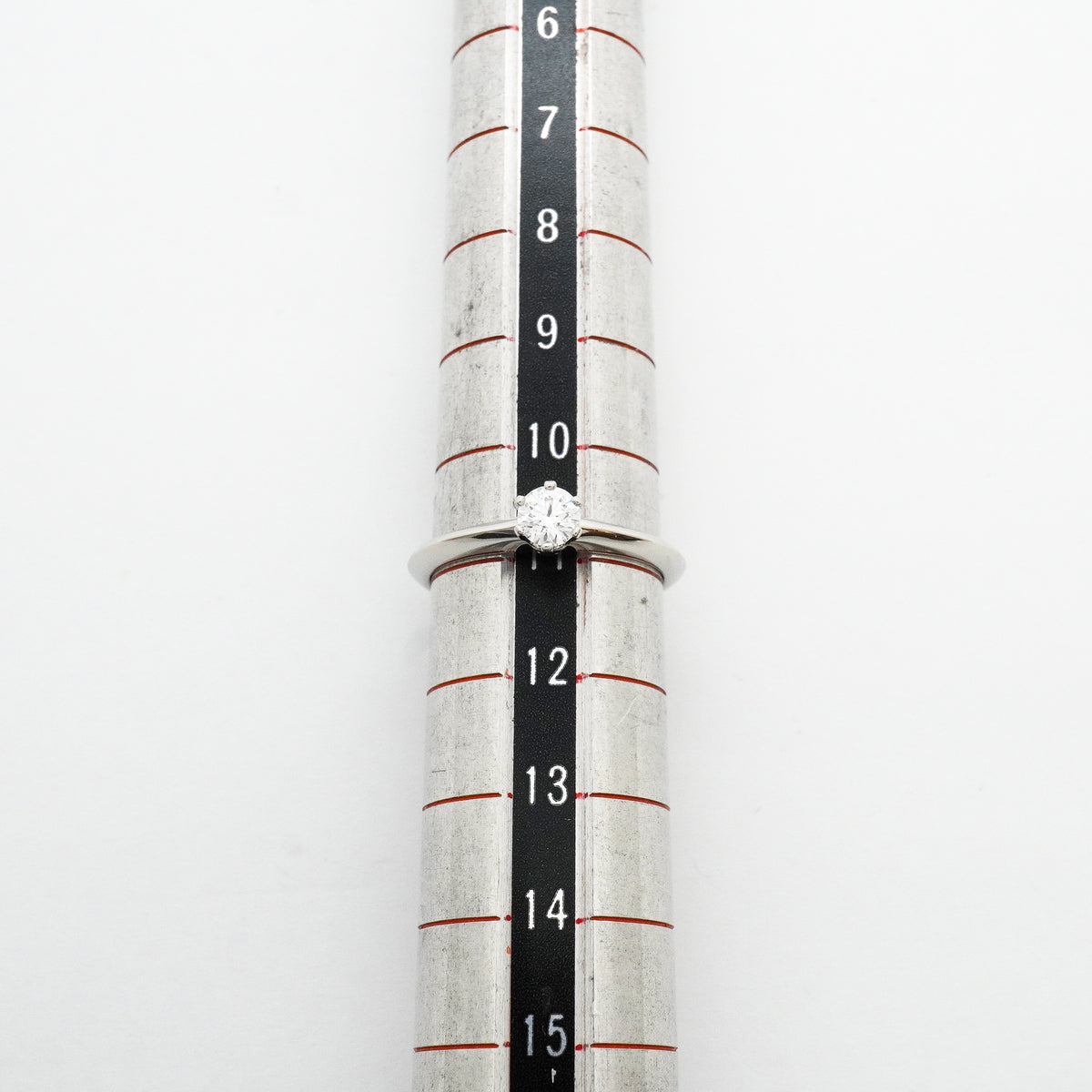【6jhb0076】ティファニー リング ソリティア 1PD Pt950 プラチナ ダイヤモンド 0.25ct 10.5号【中古】レディース