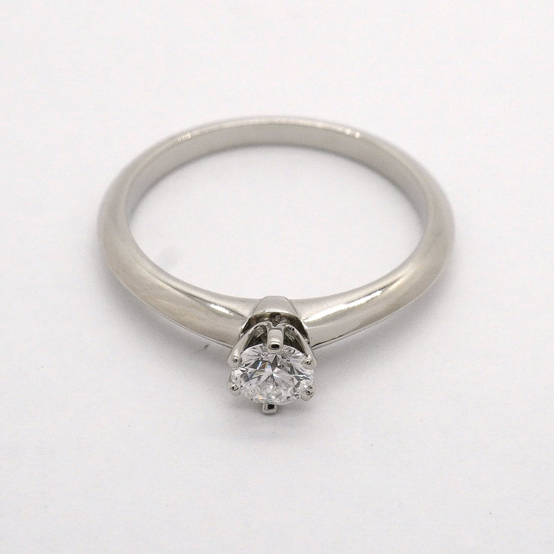 【6jhb0076】ティファニー リング ソリティア 1PD Pt950 プラチナ ダイヤモンド 0.25ct 10.5号【中古】レディース
