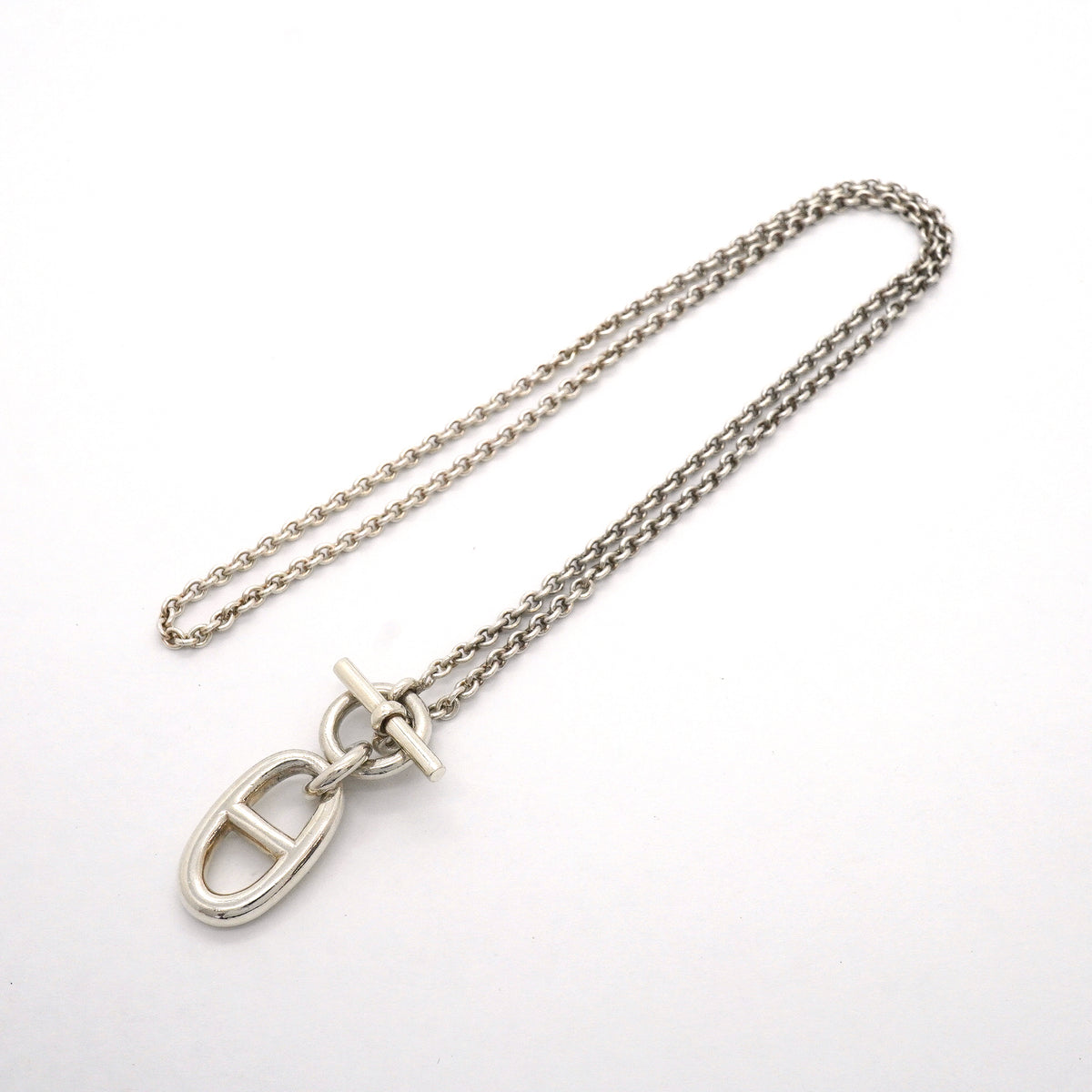 【6jhb0078】エルメス ネックレス シェーヌダンクル アミュレット シルバー925【中古】レディース