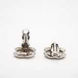 【6jhb0081-k】シャネル イヤリング ココマーク メタル シルバー【中古】レディース