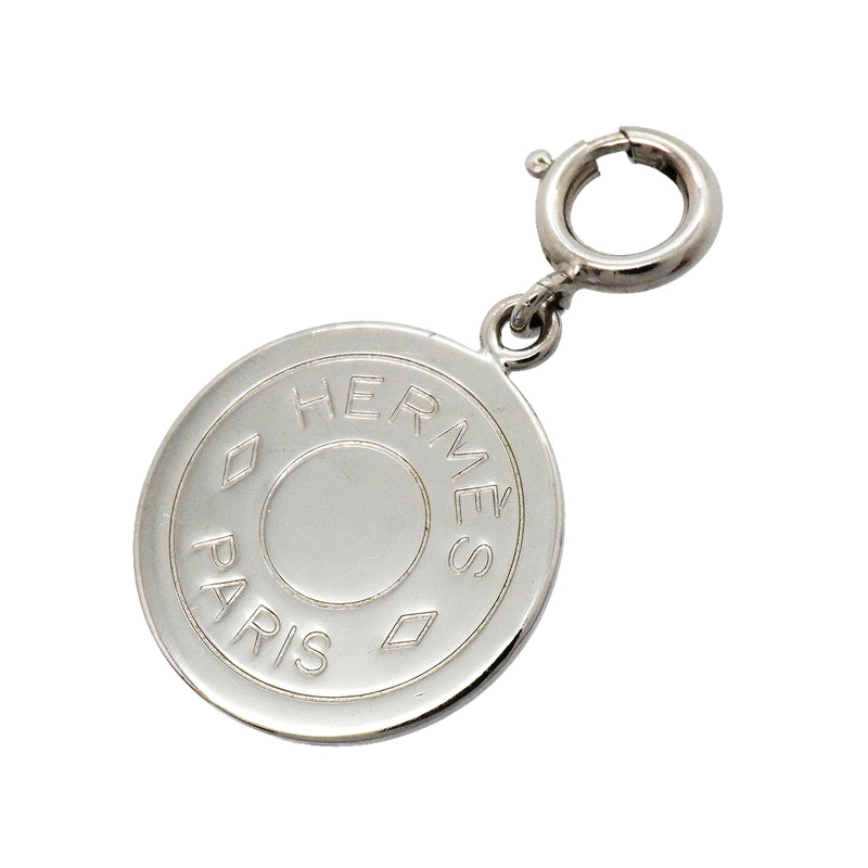 【6jhb0086-k】エルメス ペンダントトップ セリエ メタル シルバー【中古】レディース