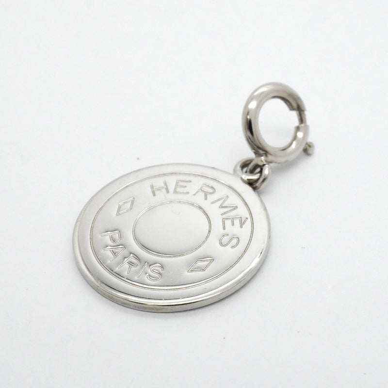 【6jhb0086-k】エルメス ペンダントトップ セリエ メタル シルバー【中古】レディース