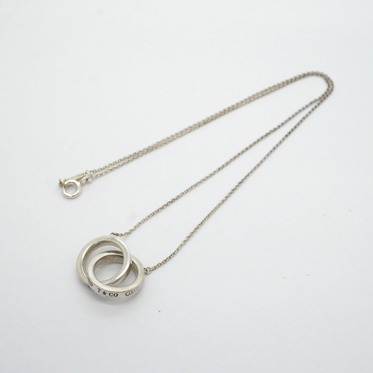 【6jhb0088-k】ティファニー ネックレス 1837/インターロッキング シルバー925【中古】レディース