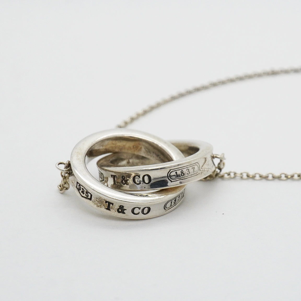 【6jhb0088-k】ティファニー ネックレス 1837/インターロッキング シルバー925【中古】レディース